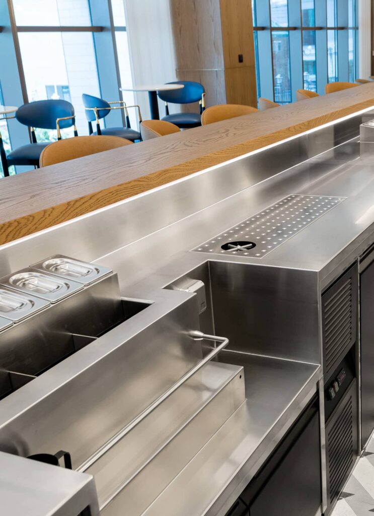arredo inox professionale 40 Maßgefertigte Edelstahlmöbel svg+xml;charset=utf